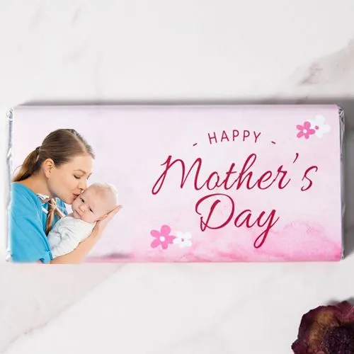 Lovely Personalized Cadbury Dairy Milk Silk Bar with Moms Day Card