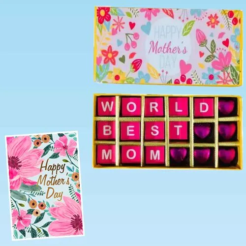 Admirable Worlds Best Mom Personalized Handmade Chocolate Pack with Card
