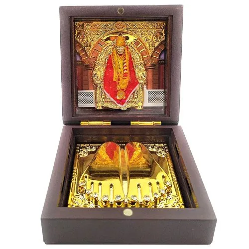 Divine Shirdi Saibaba Charan paduka Gift Box