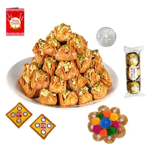 Fun-time Pyramid Baklava and Threesome Rocher