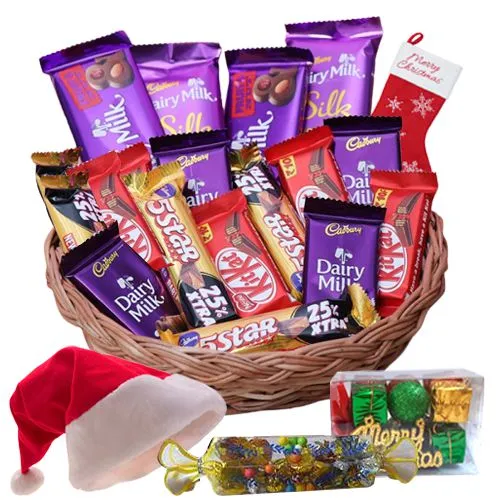 Choco Motley Christmas Celebration Basket