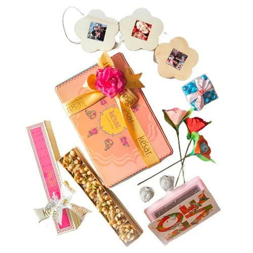Marvelous V-Day Gift Box of Tarts with Chocolates N Candles