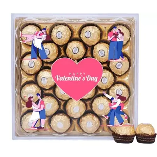Graceful Valentines Day Ferrero Rocher Customized Box