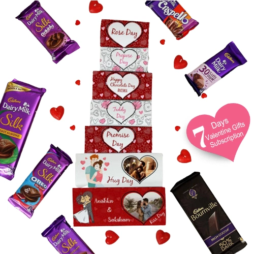 Special Valentine Week Set of 8 Branded Chocolates