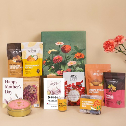 Relaxation Kits, Snacks  N  Digestives Gift Hamper for Mom