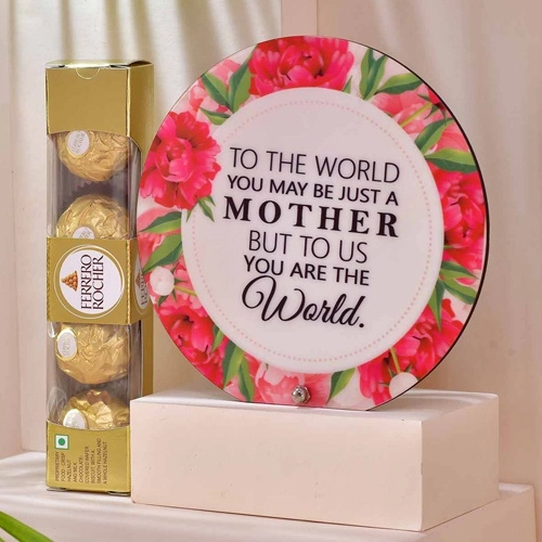 Lovely Mom Acrylic Momento N Ferrero Rocher Duo