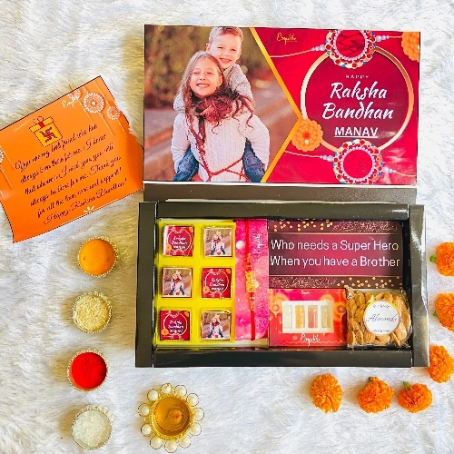Classic Personalized Rakhi Hamper for Brother