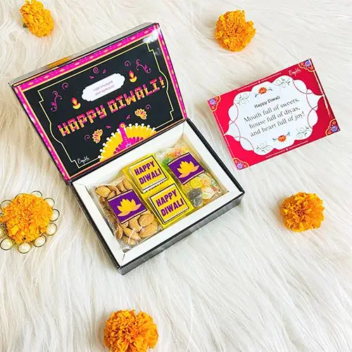 Charming Diwali Chocolate  N  Healthy Snacks Duo