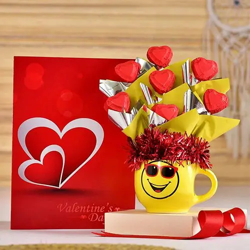 Splendid Chocolates Smiley Pot Arrangement