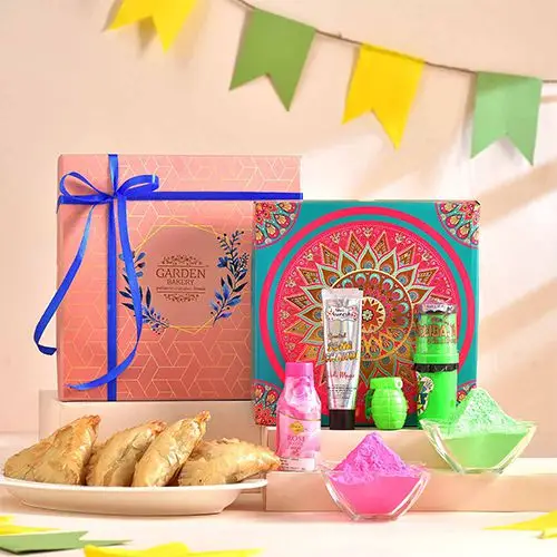 Joyful Holi Sweets N Gifts Hamper