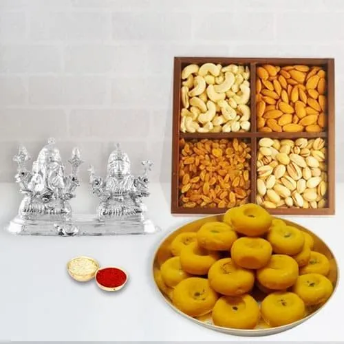 Marvelous Sweets N Dry Fruits Combo for Bhai Dooj