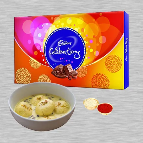 Gift of Cadbury Celebrations N Rasmalai