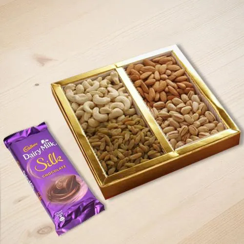 Dry Fruits with Cadbury Silk Chocolate