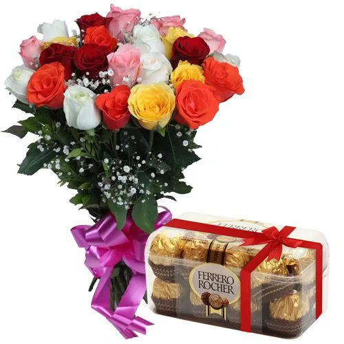 Shop for Roses and Ferrero Rocher Chocolates