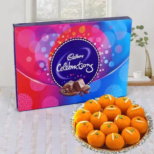 Cadbury Celebrations and Handirams Laddoo Combo