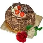 Send Chocolate Cake N Red Rose