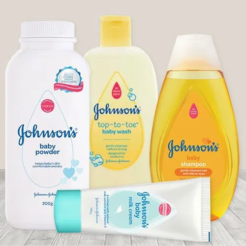 Send Johnsons N Johnsons Baby Bath Hamper