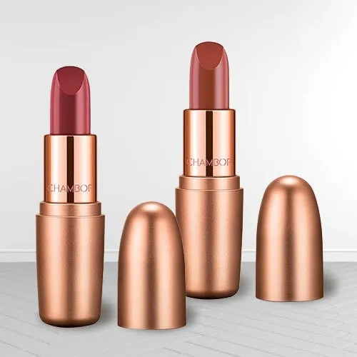 Remarkable Chambor Nutty Caramel N Dusty Rose Lipstick