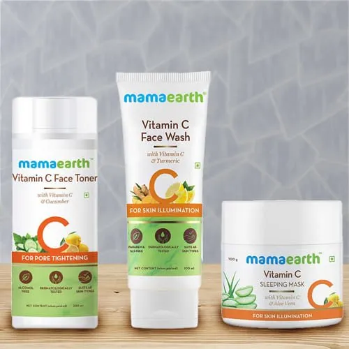 Beautiful Look Mama Earth Overnight Skin Glow Combo