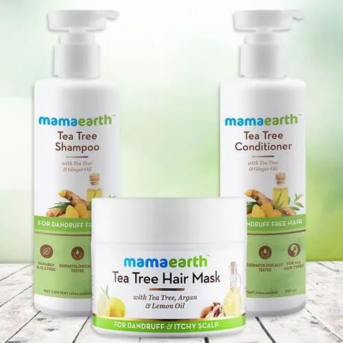 Shining Look Mamaearth Tea Tree Anti Hair Freez Spa Kit