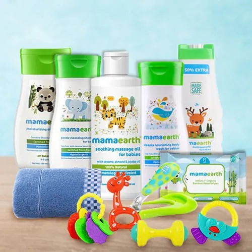 Outstanding New Born Baby Care Hamper from Mamaearth