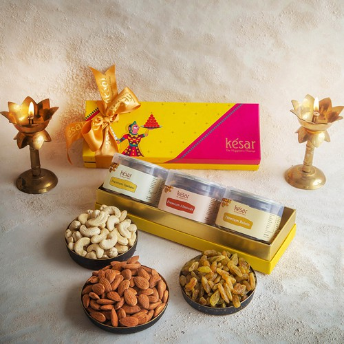 Scrumptious Assorted Dry Fruits Box from Kesar