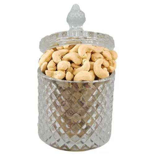 Alluring Gift of Cashews in Designer Jar