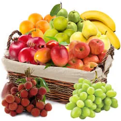 Appetizing Fresh Fruits Gift Basket
