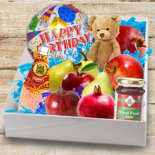 Box of Tasty Fresh Fruits N Assortments