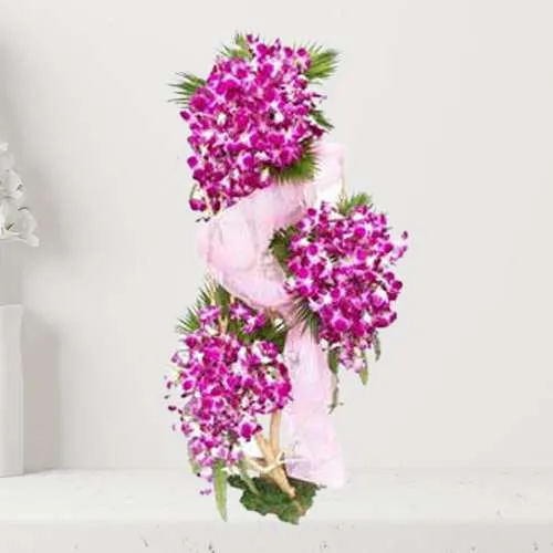 Dressed in Purple Orchids Arrangement