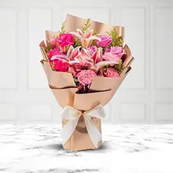 Stimulating Heart of Love Mixed Seasonal Flower Bouquet