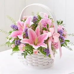 Magnificient bouquet of fresh Lilies