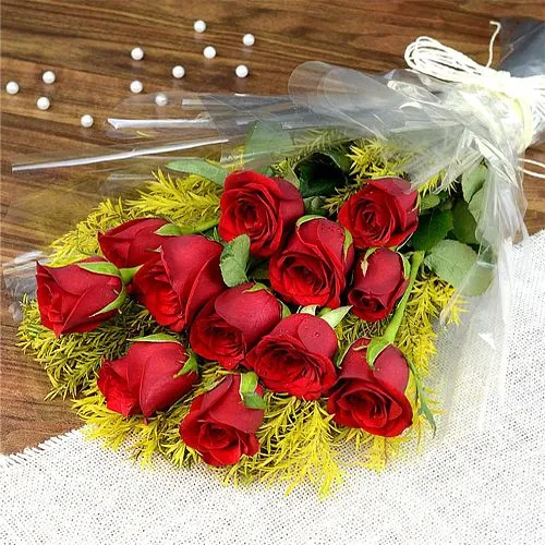 Beautiful Bouquet of Long Stem Red Roses	