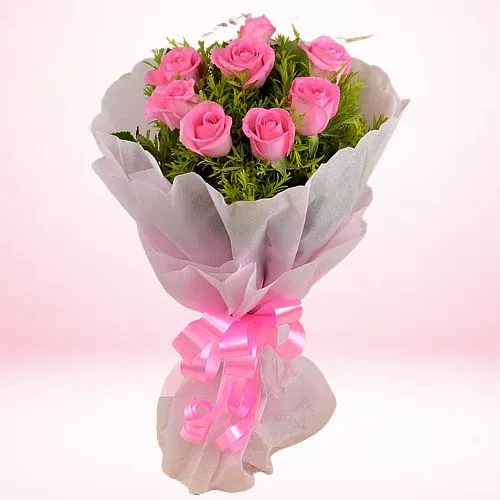 Gorgeous Bouquet of Serene Pink Roses