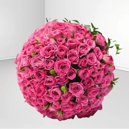 Fresh Pink Surprise Roses Bouquet