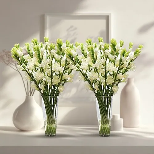 Eternal Emotions Tuberose in Separate Vase