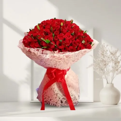 Passionate 100 Red Roses Bouquet