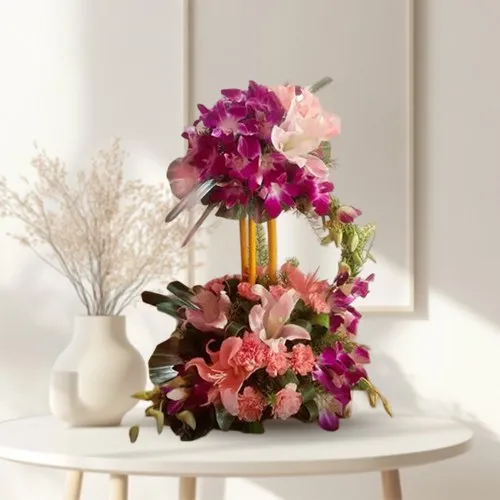 Radiant Mixed Flowers Arrangement