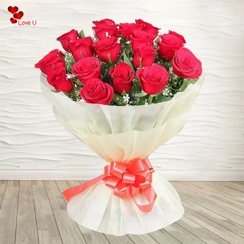Book Online Dutch Roses Hand Bunch for Lady Love