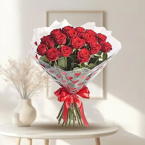 Spectacular Symphony Dutch Roses Bouquet