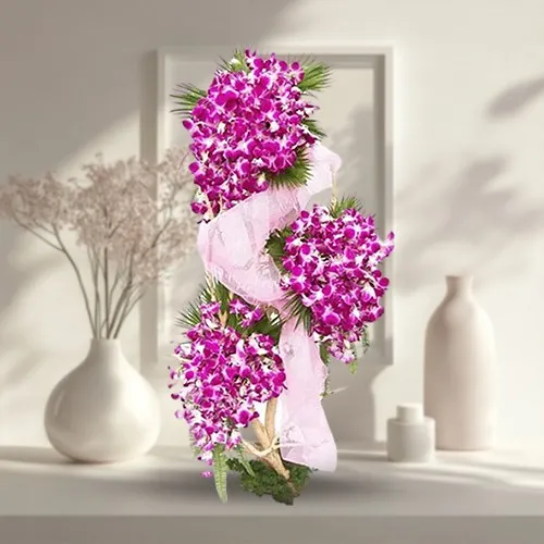 Deliver Signature of 3-Tier Orchids Arrangement