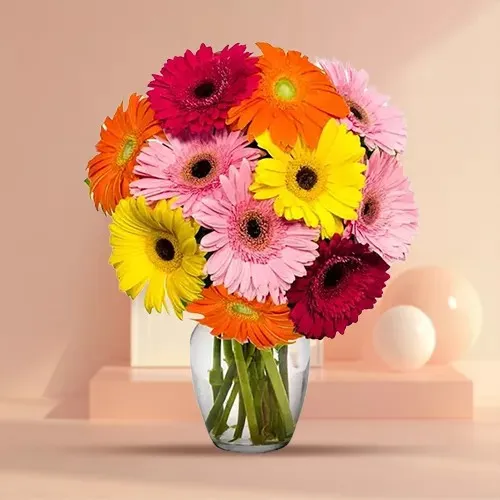 Luring Lushness Gerbera Assemblage