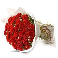 Good Looking Bouquet of Red Carnations