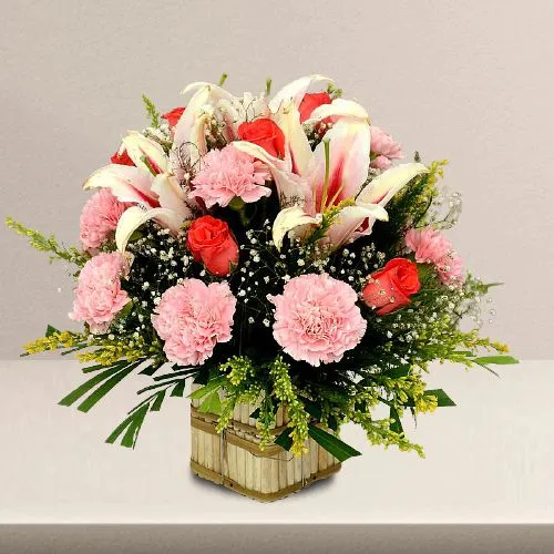 Be My Love Mixed Floral Basket