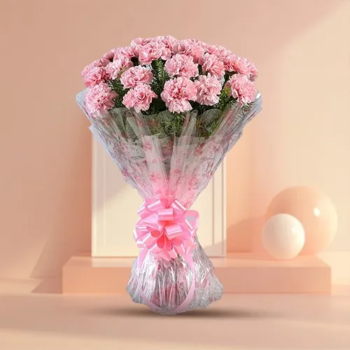 Deliver an attractive Pink Carnations Bouquet