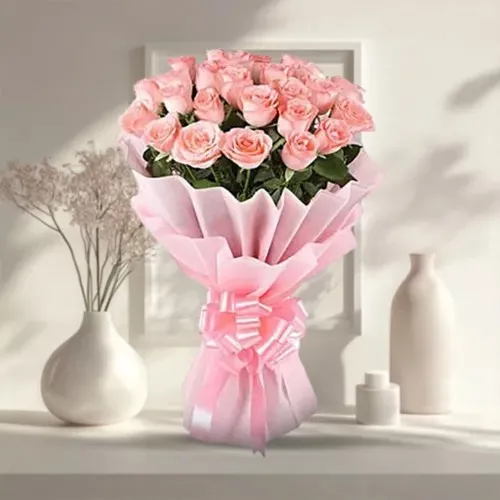 Amazing Pink Color Roses Bouquet
