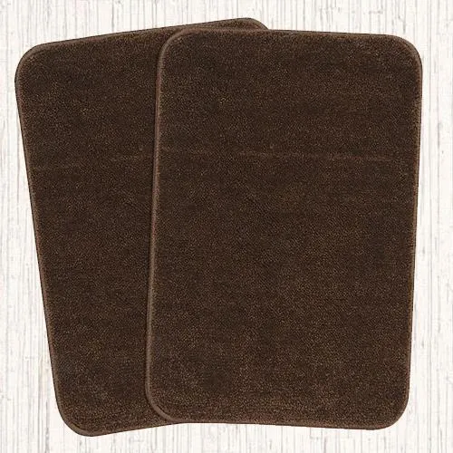 Soothing Set of 2 Home Solid Modern Bathmat