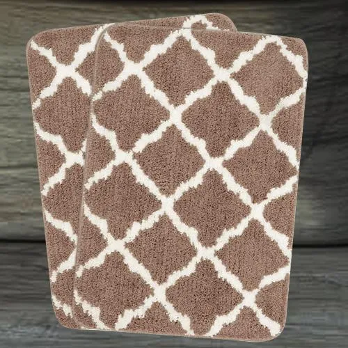 Smarty Pair of Geometric Bath Mat