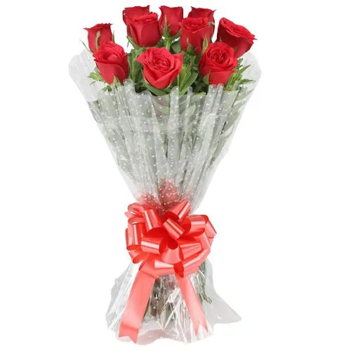 Bouquet of 10 Red Roses