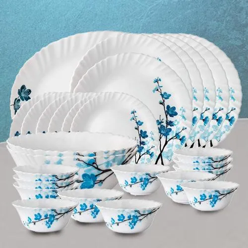 Brilliant Larah by Borosil Mimosa Opalware Dinner Set